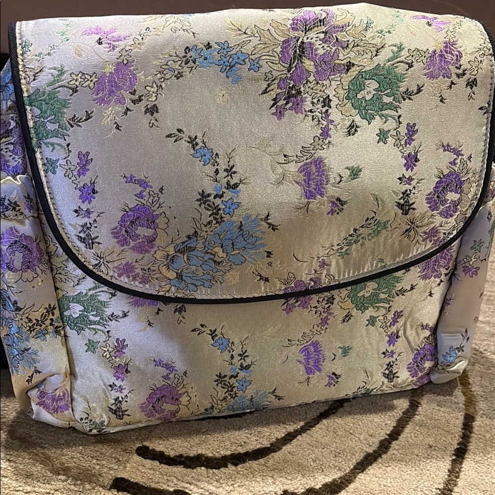 ~A.D. Sutton & Sons~ Floral Asian Tapestry Diaper Bag